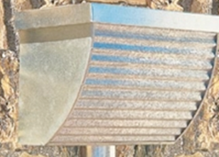 Mini-Flute Convex Rainhead